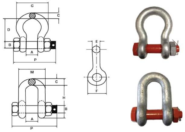 bolt-type-anchor-chain-shackles