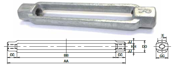 turnbuckle-body-only